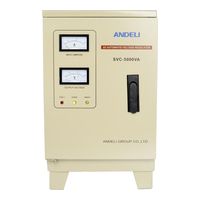 ANDELI SVC-5000VA-GS электромеханический (вертикальный, защита от пониженного напряжения и перенапряжения/байпас/защита от перегревара/рабочее напряжение 110-250 Вольт)