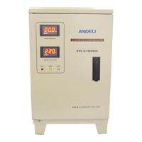 ANDELI SVC-5000VA-GS  электромеханический (вертикальный, защита от пониженного напряжения и перенапряжения/байпас/защита от перегревара/рабочее напряжение 150-250 Вольт)