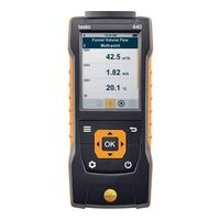 Testo Прибор для измерения скорости и оценки качества воздуха 440